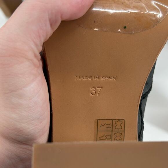 FREE PEOPLE RUBY SHINE Boot NEW Platform Stacked Leather Heel Sz 37 (US 6.5 to 7 - Picture 7 of 11